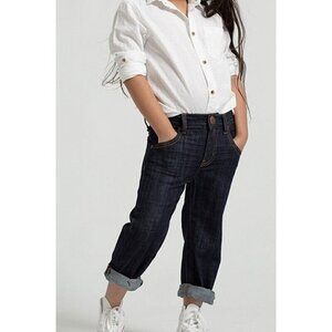 New One Teaspoon Raw Indigo Bandit Jeans Girls 9-10 Organic Relaxed